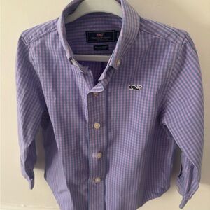 Vineyard Vines Kids size 2T Blue Checkered Shirt